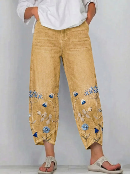 Aven™ | Pantalon Décontracté Brodé