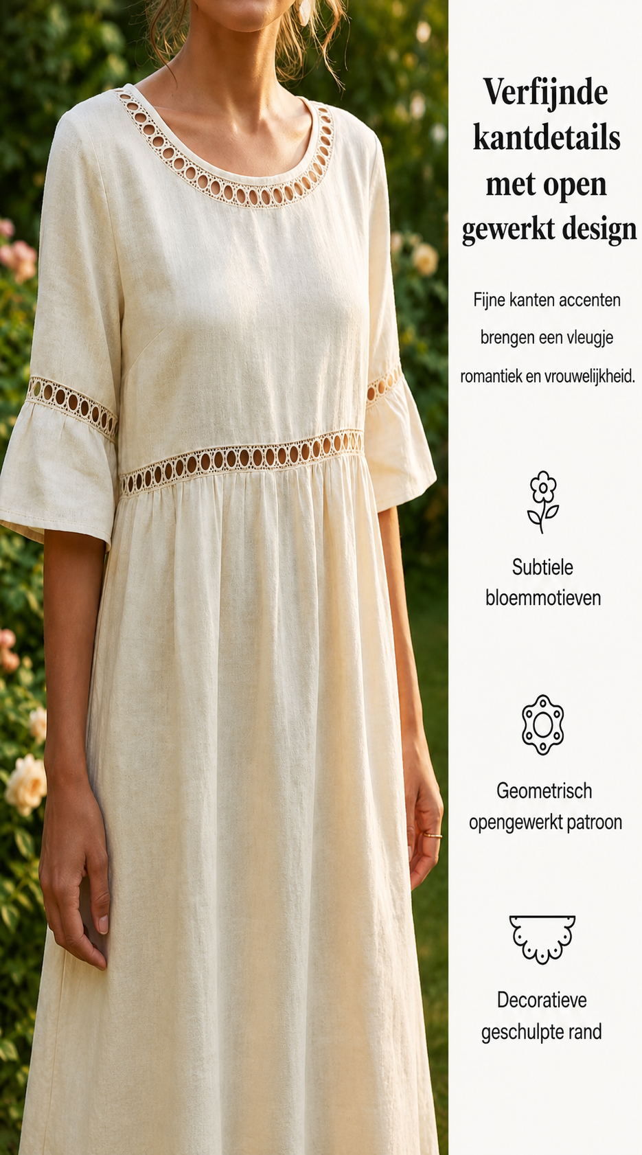Amara™ | Robe Midi Élégante À Effet Ventre Plat