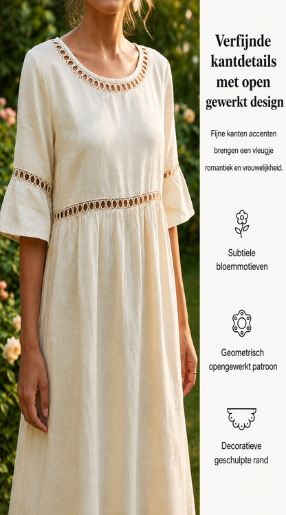 Amara™ | Robe Midi Élégante À Effet Ventre Plat