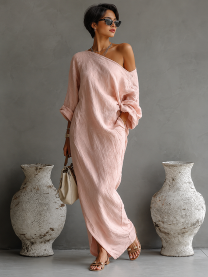 Daniella™ | Robe Maxi Abstraite Fluide