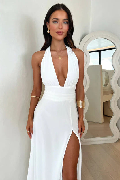 Elinor™ | Robe maxi fendue