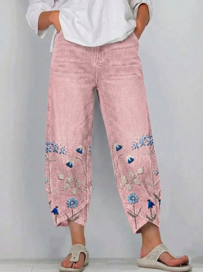 Aven™ | Pantalon Décontracté Brodé