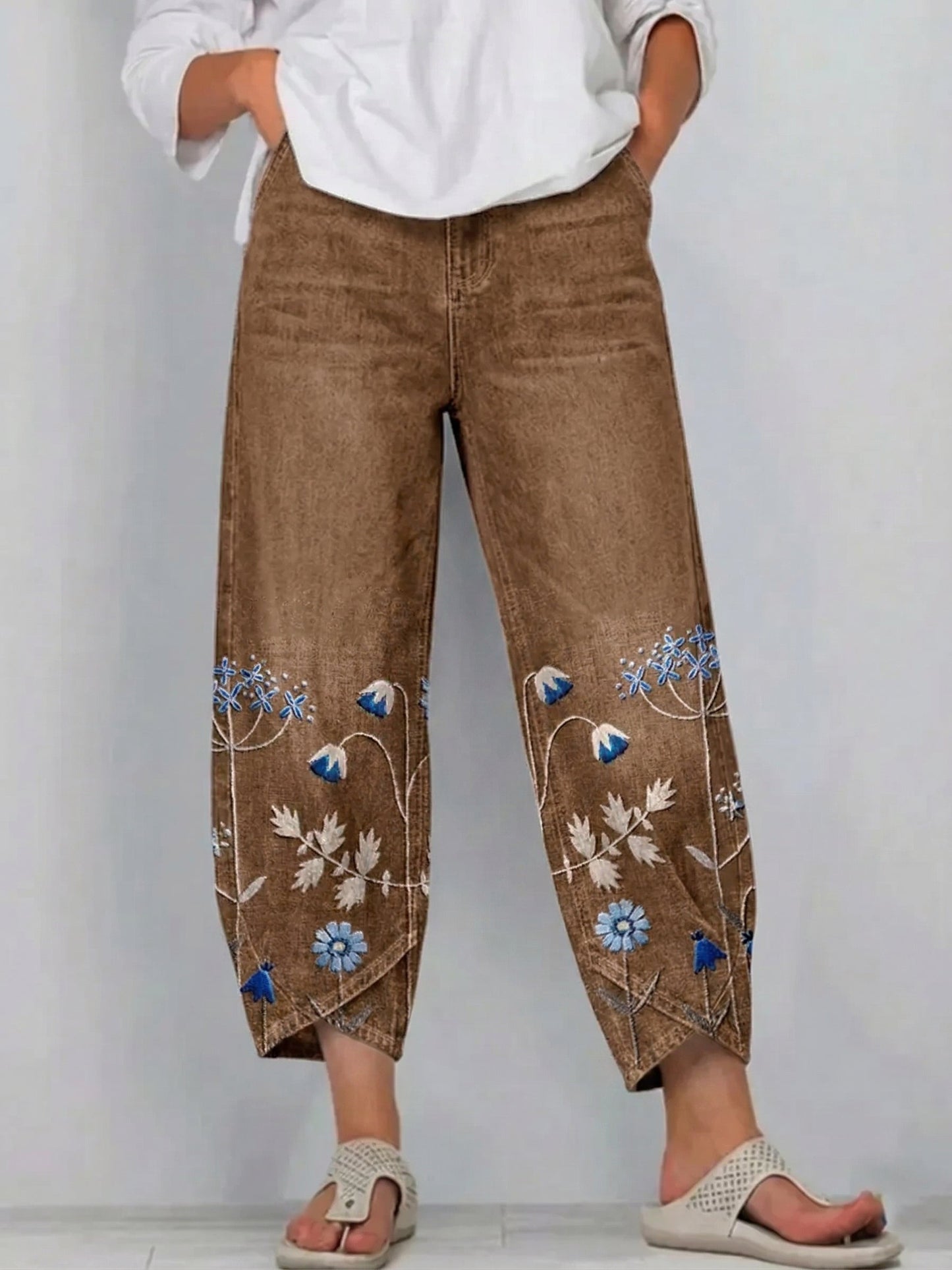 Aven™ | Pantalon Décontracté Brodé