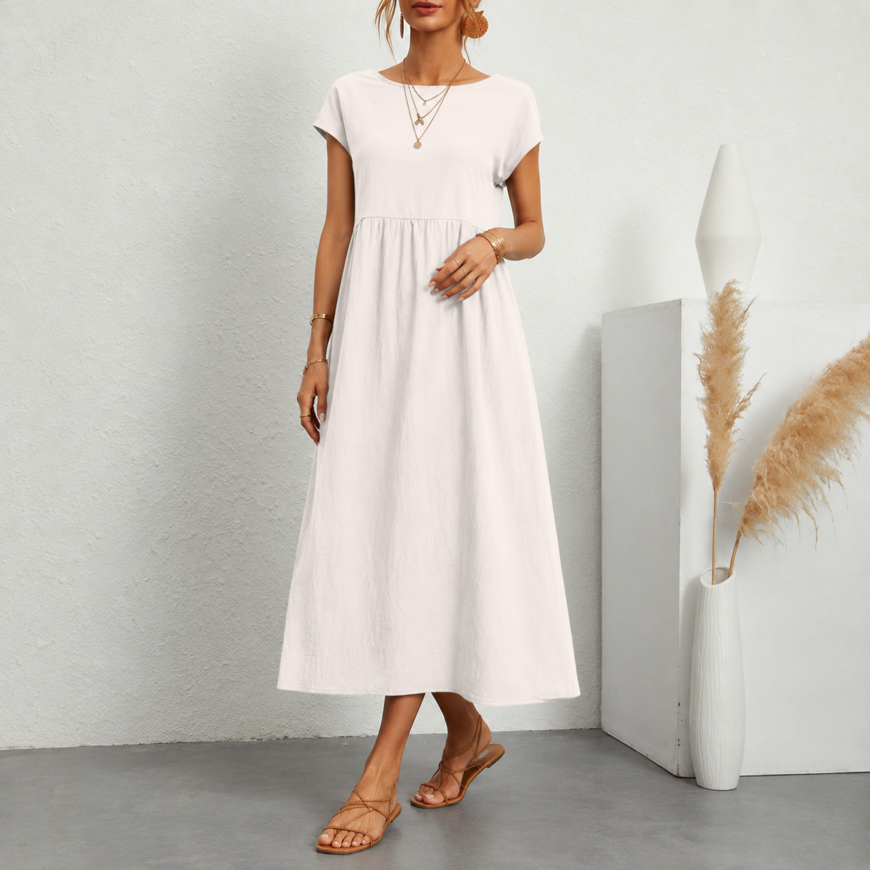 Delphine™ | Robe Maxi Gainante Avec Poches