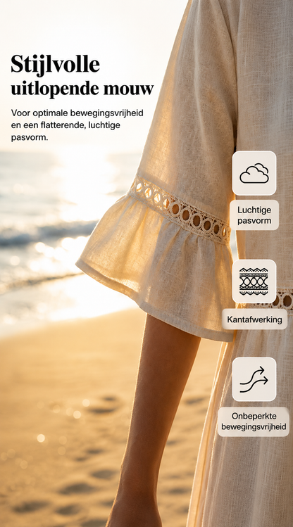 Amara™ | Robe Midi Élégante À Effet Ventre Plat