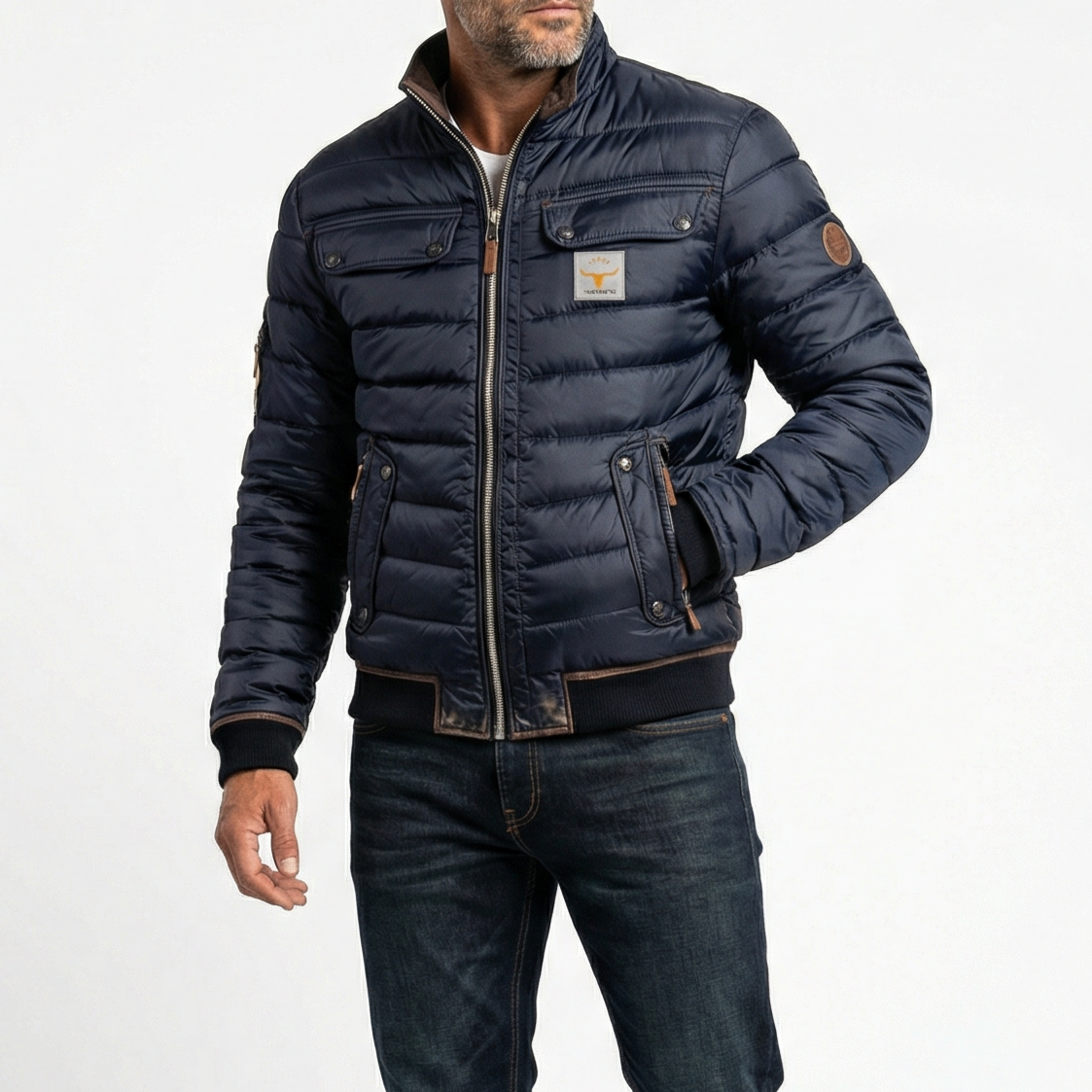 Lucas™ | Veste mi-saison matelassée vintage