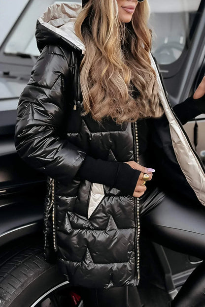 Astrid | Elegante Giacca Invernale Con Cappuccio E Fodera