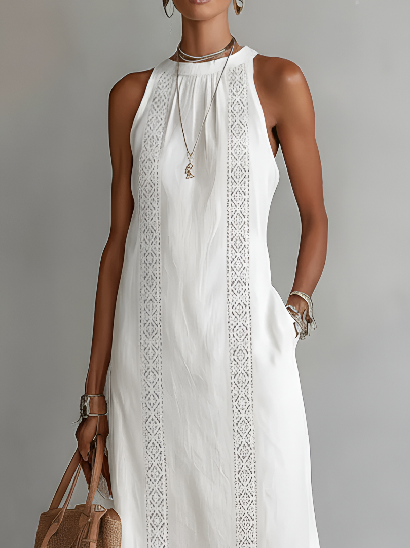 Marit™ | Robe Brodée Légère et Gainante