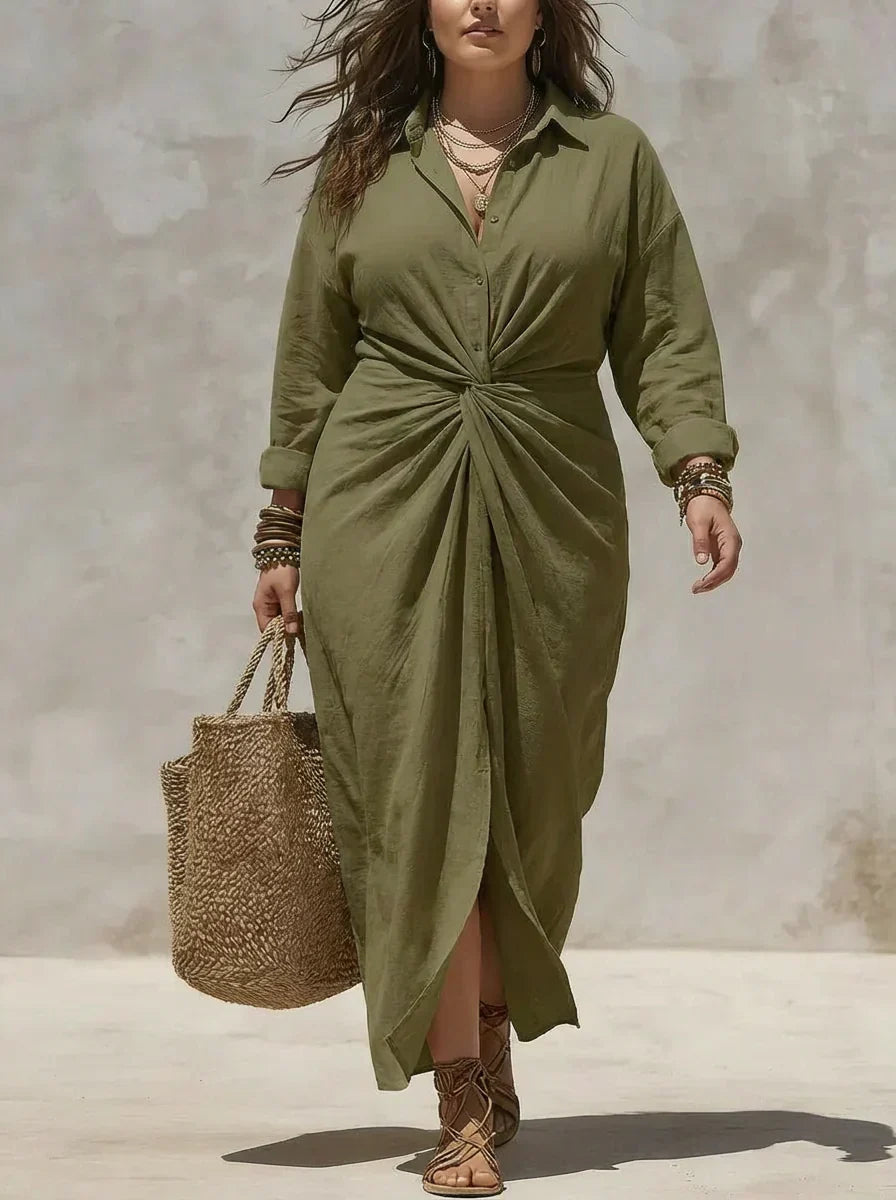 Isabelle™ | Robe Gainante avec Bouton