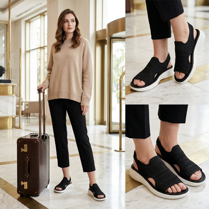 Fanny™ | Sandales plateformes confortables en maille qui camoufle le ventre